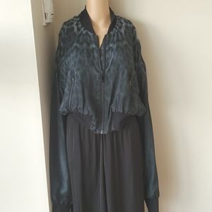 Marcelo Burlon silk viscose cotton. Lined. Animal print jacket. Men or women.